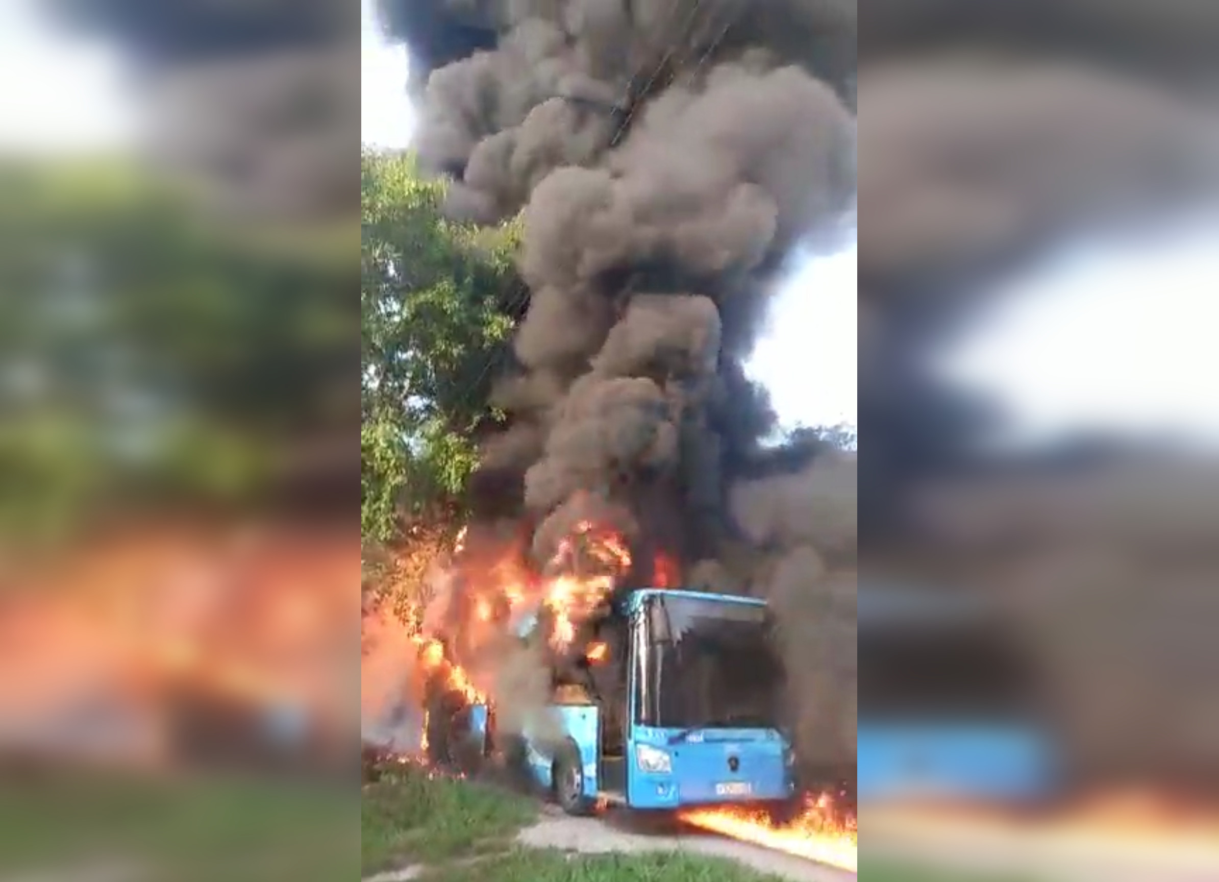 В Твери сгорел автобус «Транспорта Верхневолжья» | 15.08.2022 | Тверь -  БезФормата