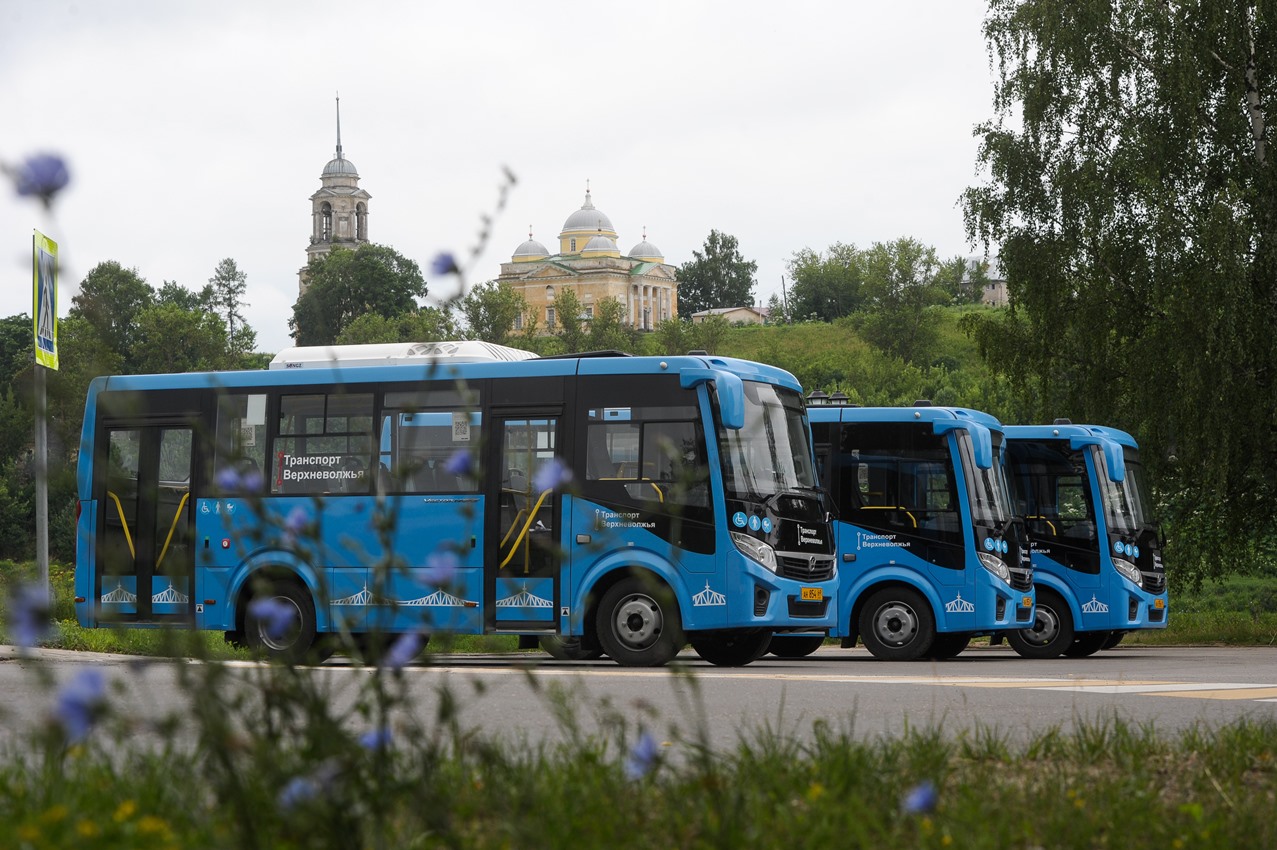 3 июля новые синие автобусы начали возить пассажиров еще в 4 районах Тверской области