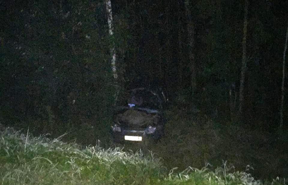 В Тверской области на М-9 в вылетевшей с трассы машине погиб неопытный водитель