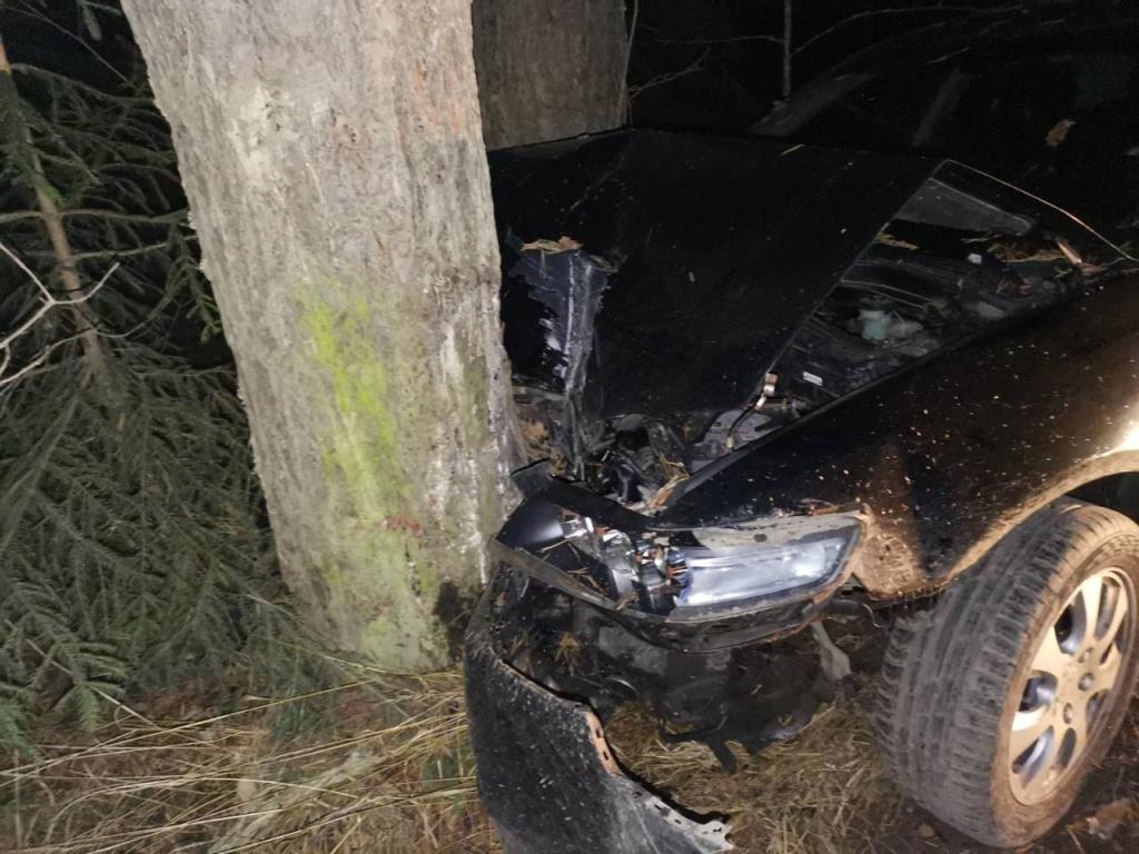 В Тверской области автомобиль врезался в дерево — три человека получили травмы