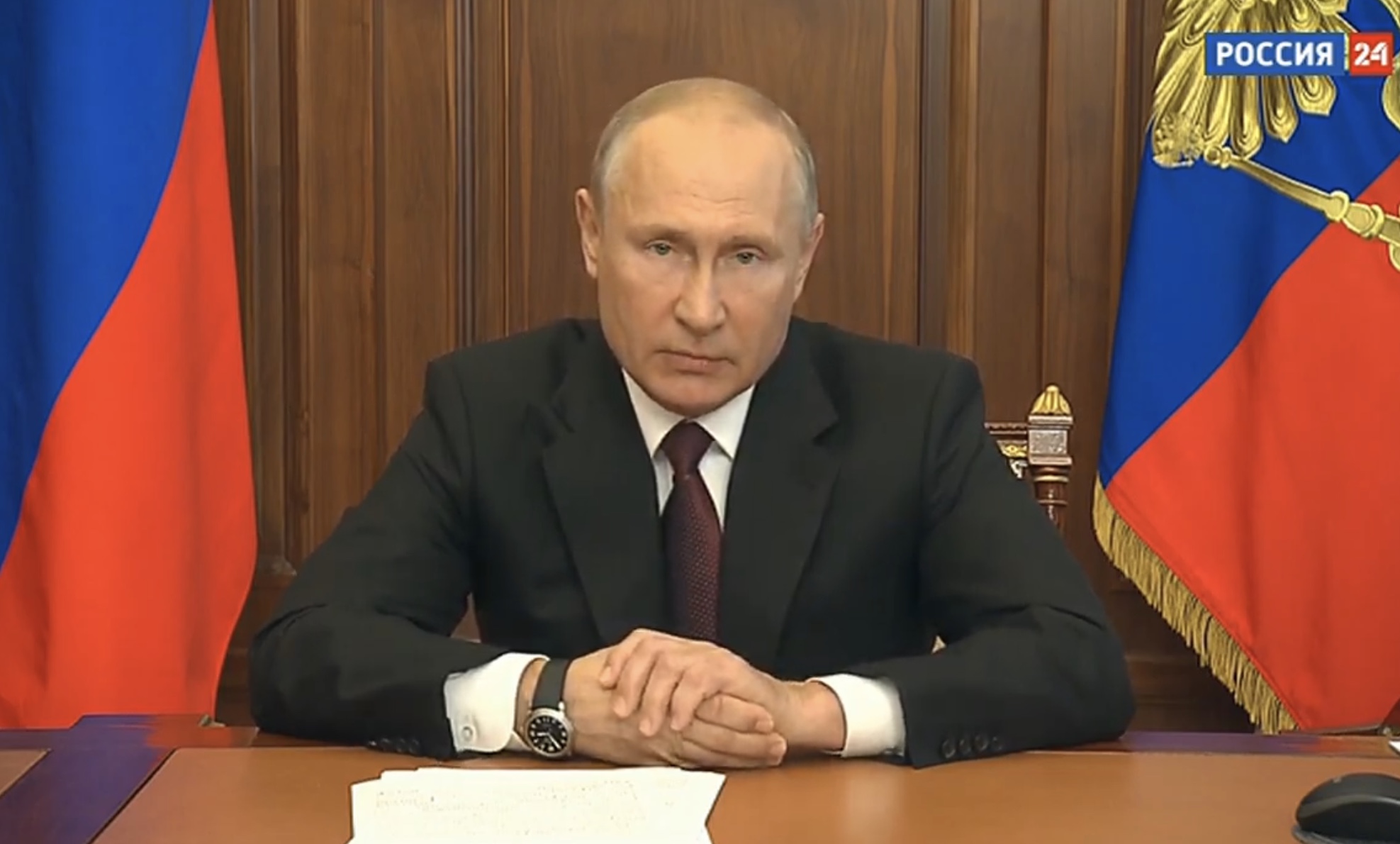 Владимир Путин вновь выступит с телеобращением к гражданам