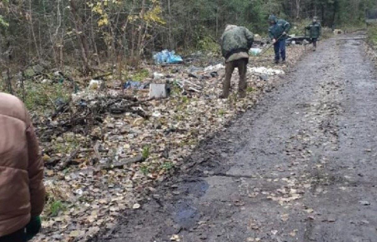 В Калининском районе ликвидирована несанкционированная свалка