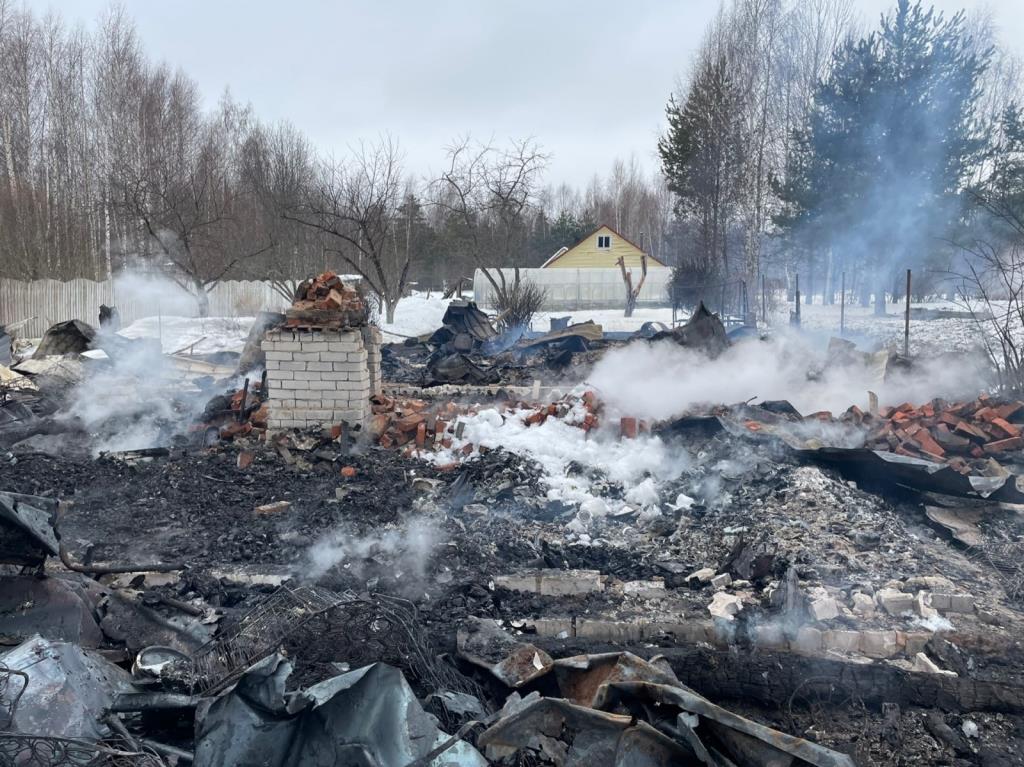 На пожаре в Тверской области погибла женщина