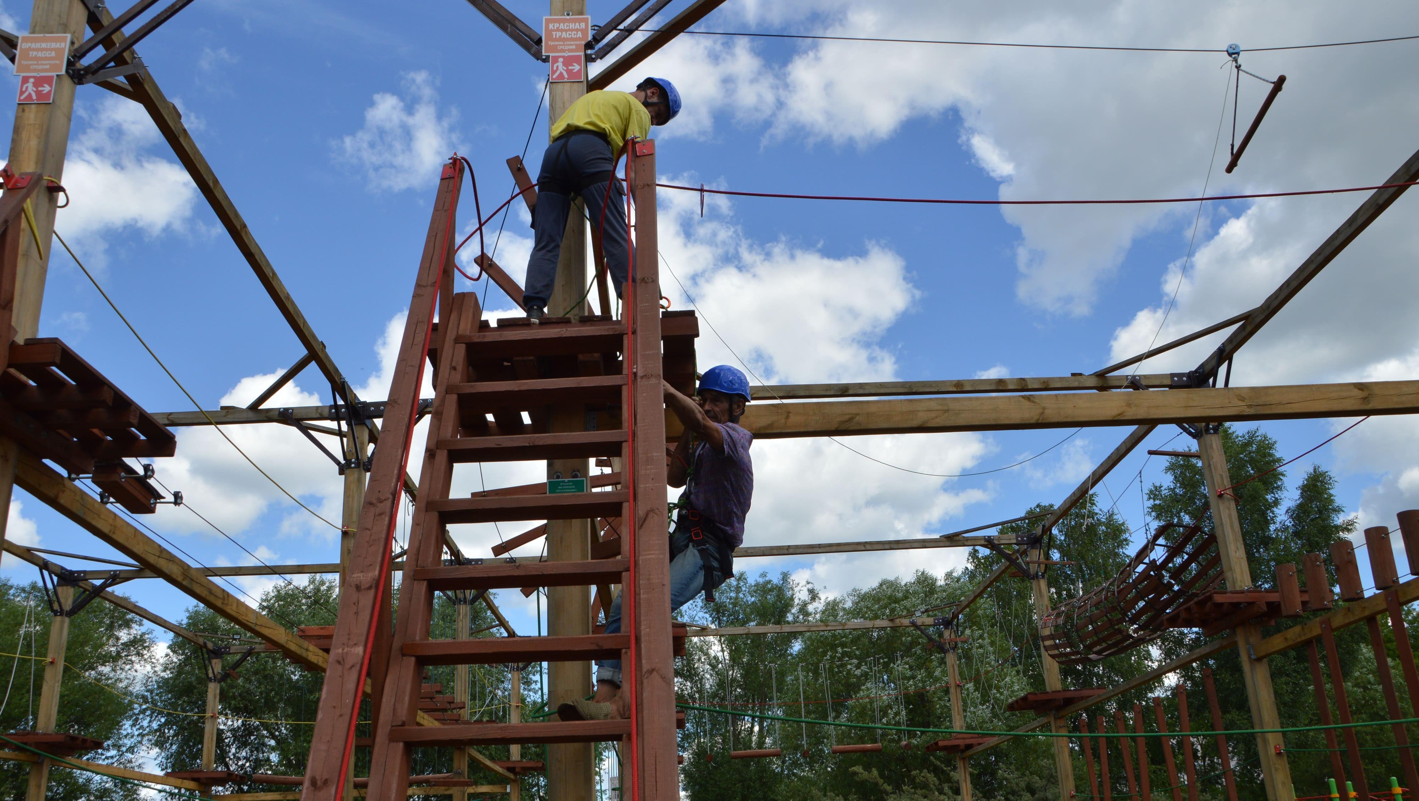 В Твери в ландшафтном парке на Тьмаке начнет работать веревочный парк