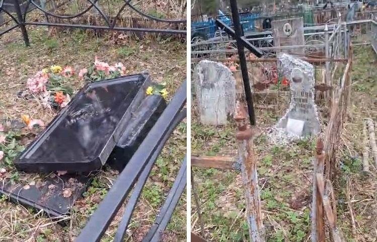 Вандалом, разгромившим кладбище в Тверской области, оказался подросток