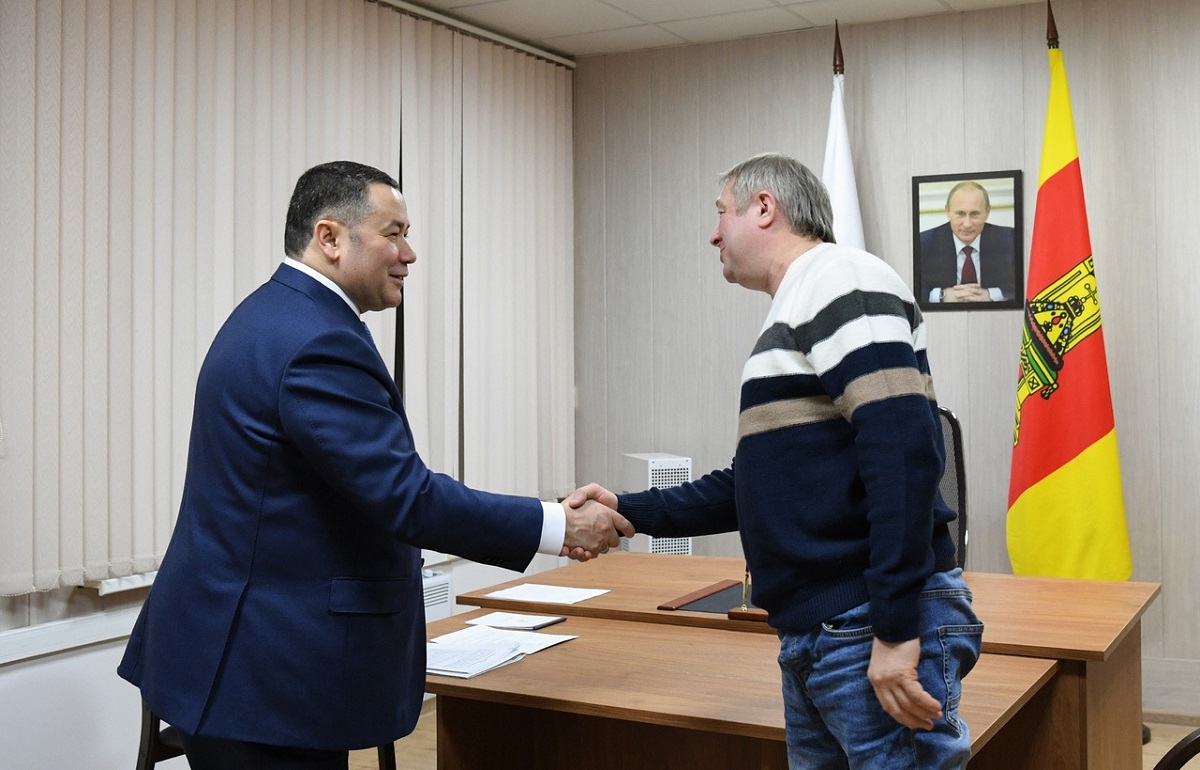 Губернатор Игорь Руденя провёл личный приём жителей Вышневолоцкого округа