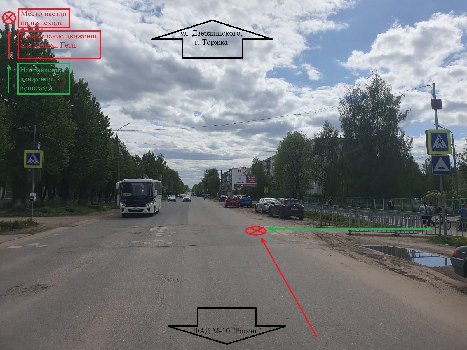 Ребенка сбили на пешеходном переходе в Торжке 