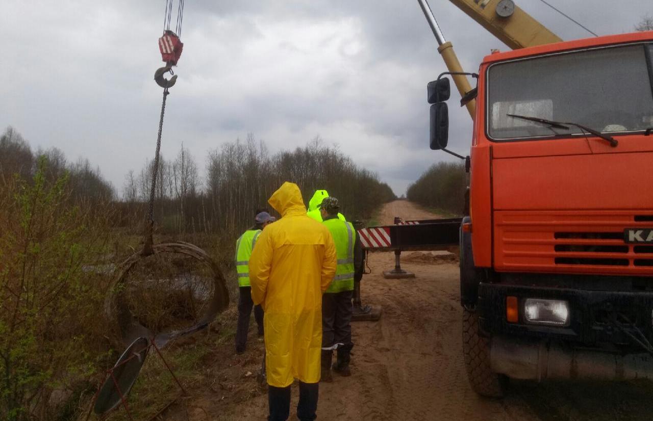 В Тверской области восстановлено движение на участке дороги Вышний Волочек  - Бежецк - Сонково 8 мая 2020