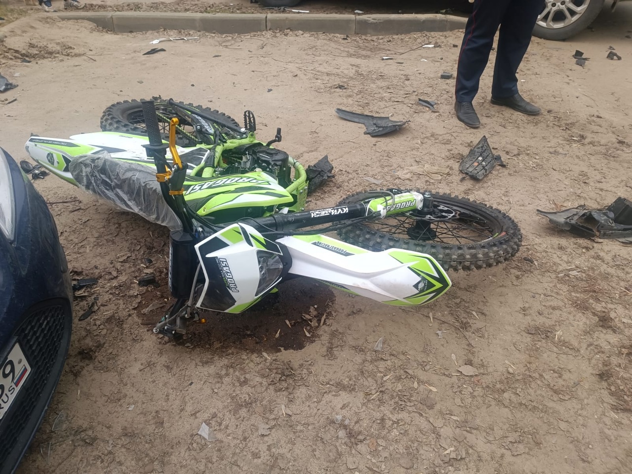 В Кимрах подросток на мотоцикле попал в ДТП