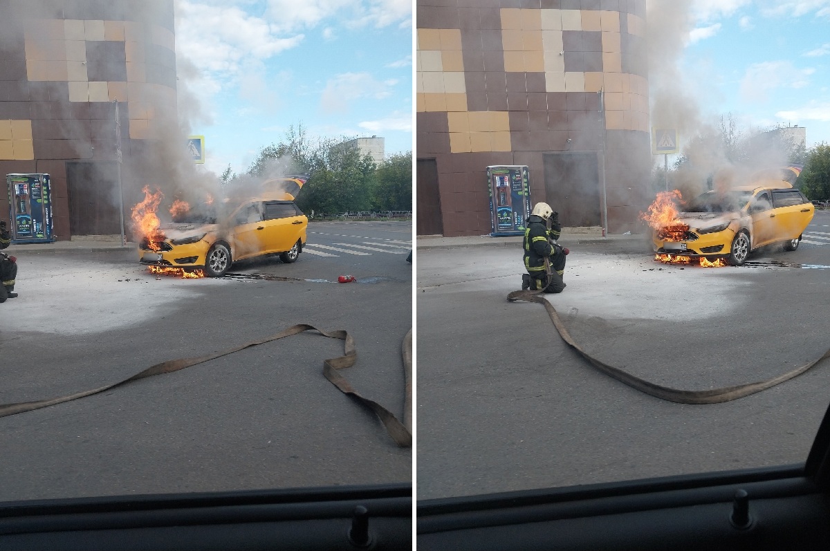 В Твери сгорел автомобиль