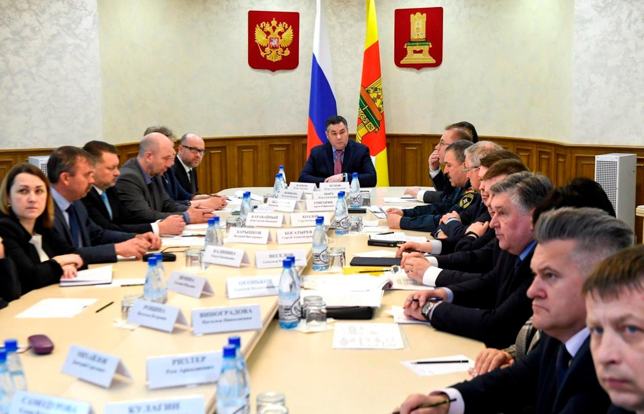 Губернатор Игорь Руденя провел селекторное совещание по восстановлению электроснабжения в Заволжском районе Твери