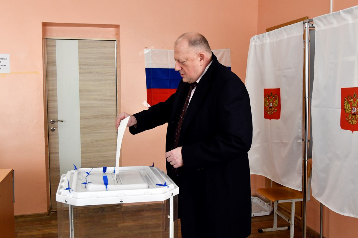 Сергей Голубев проголосовал на выборах Президента РФ