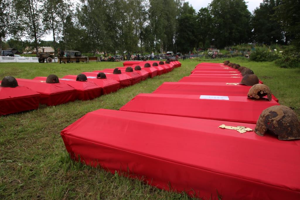 В Городе воинской доблести Белом перезахоронили останки 487 солдат