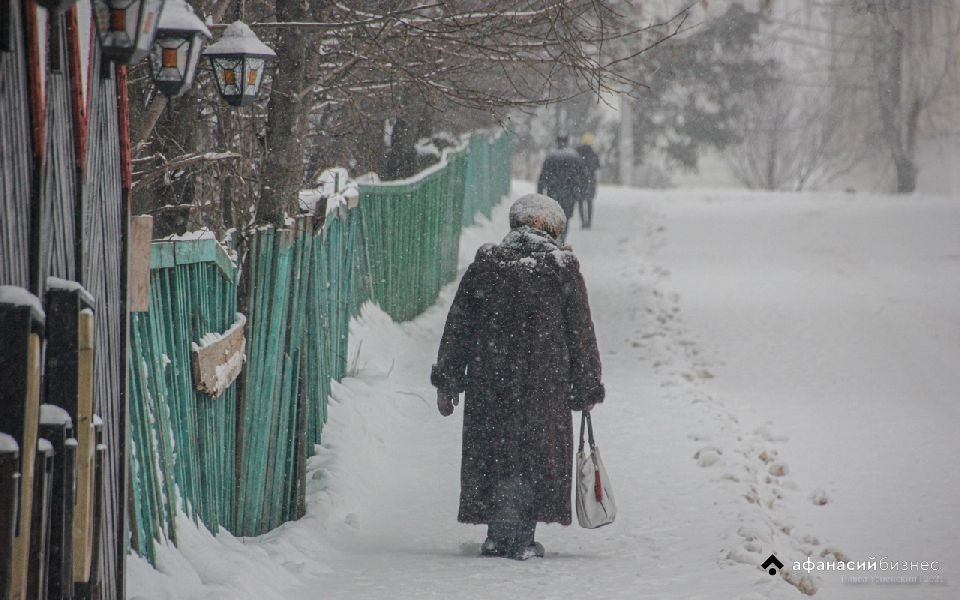 В районах Тверской области ожидают сильный снег 
