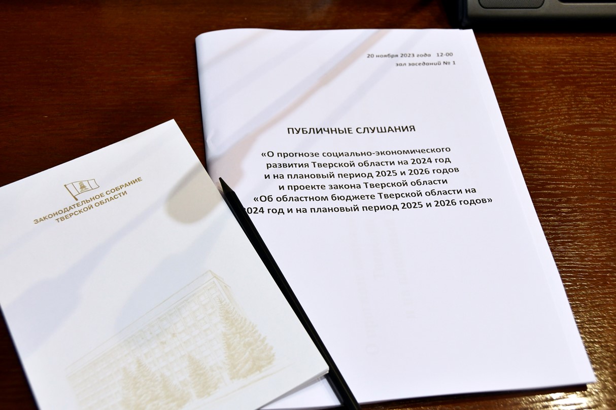 В Законодательном Собрании состоялись публичные слушания по проекту бюджета Тверской области  	