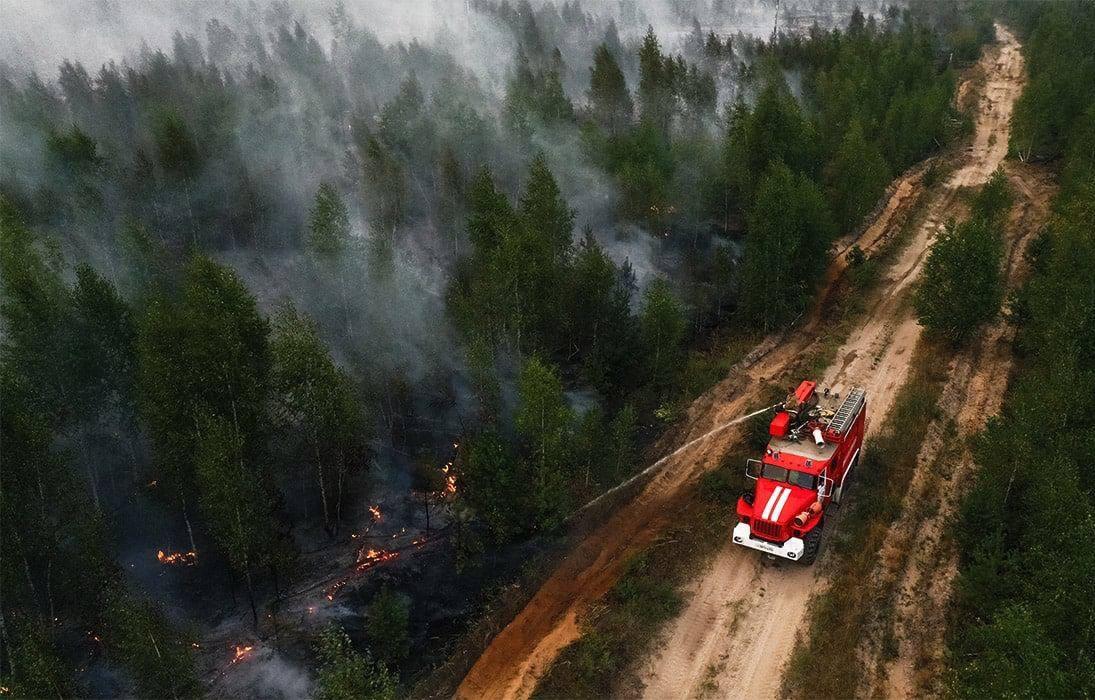 Пожарные Тверской области участвуют в ликвидации лесных пожаров в Рязанской области