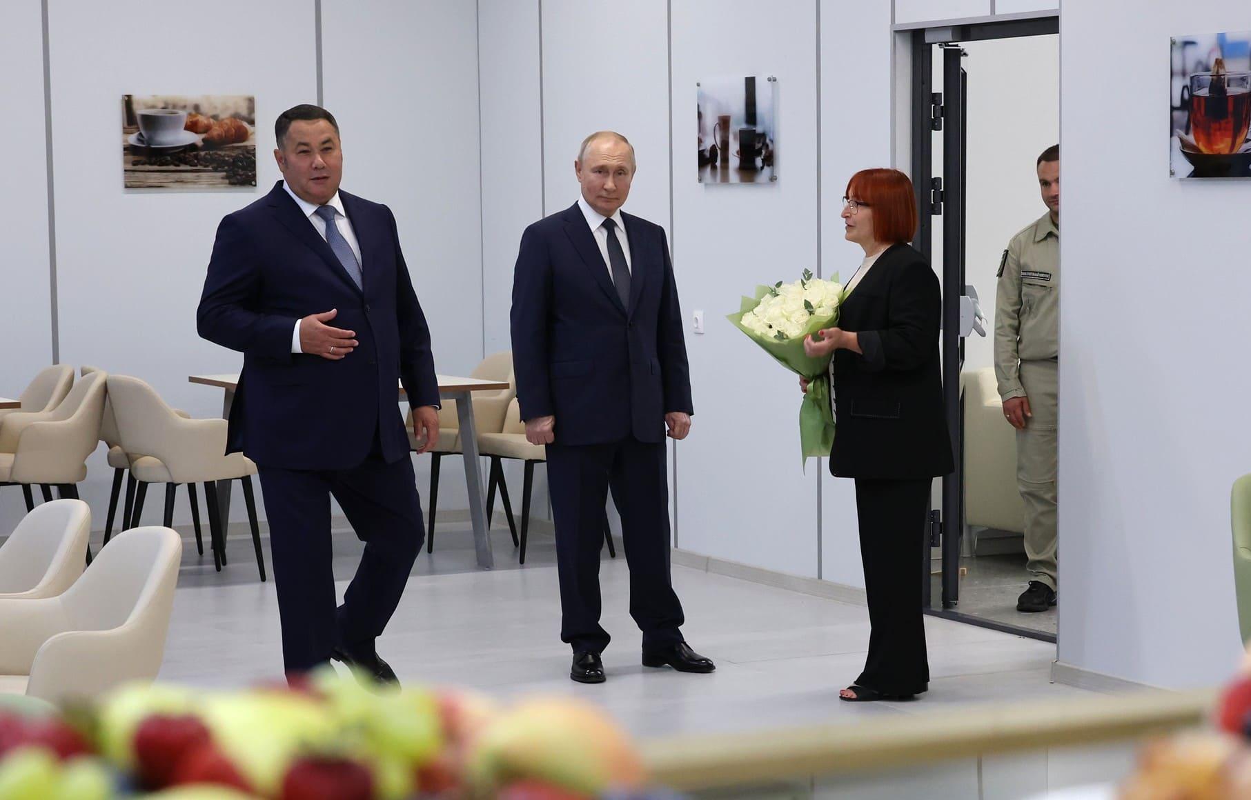 Президент РФ Владимир Путин посетил село Тургиново Тверской области