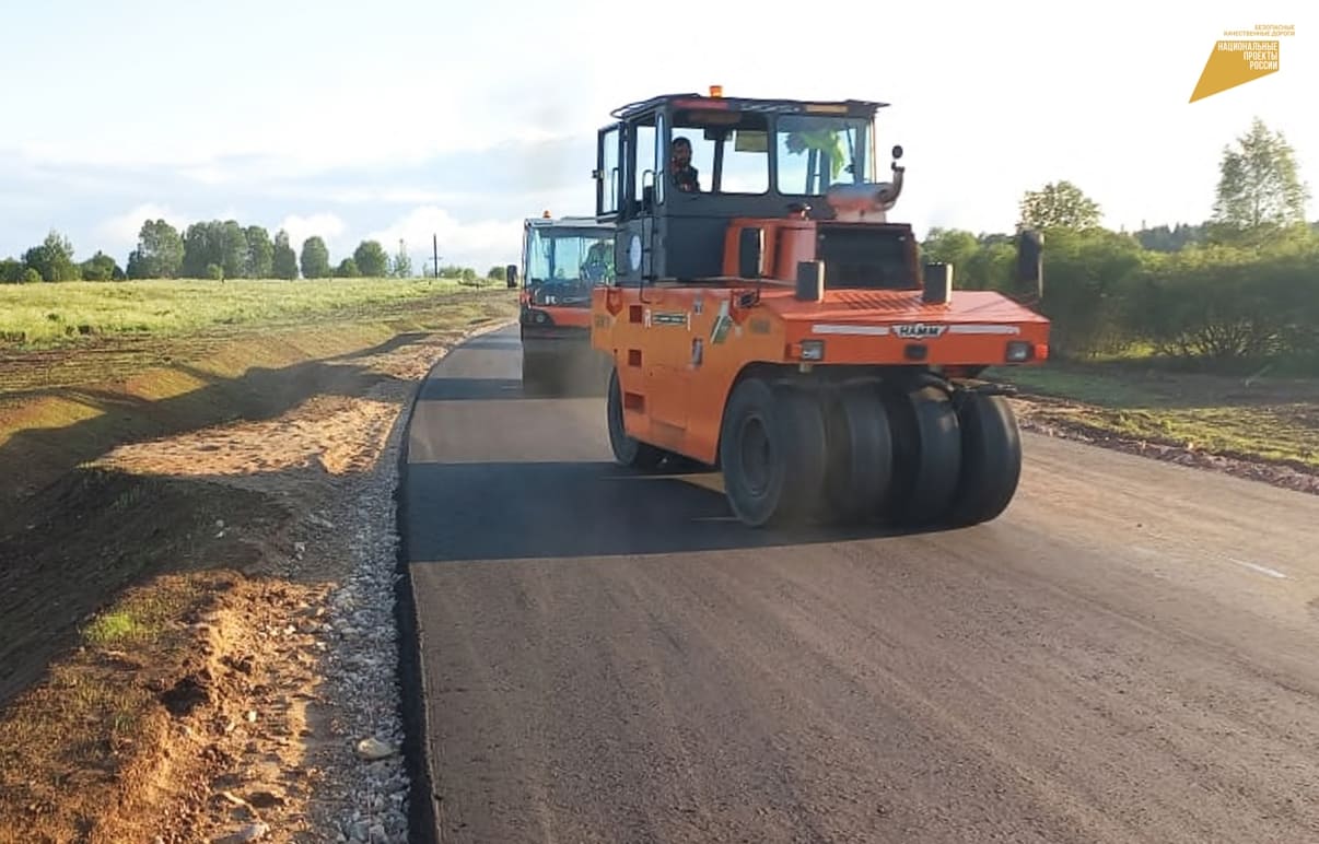 В Тверской области приступили ко второму этапу реконструкции дороги, входящей в состав транспортной хорды