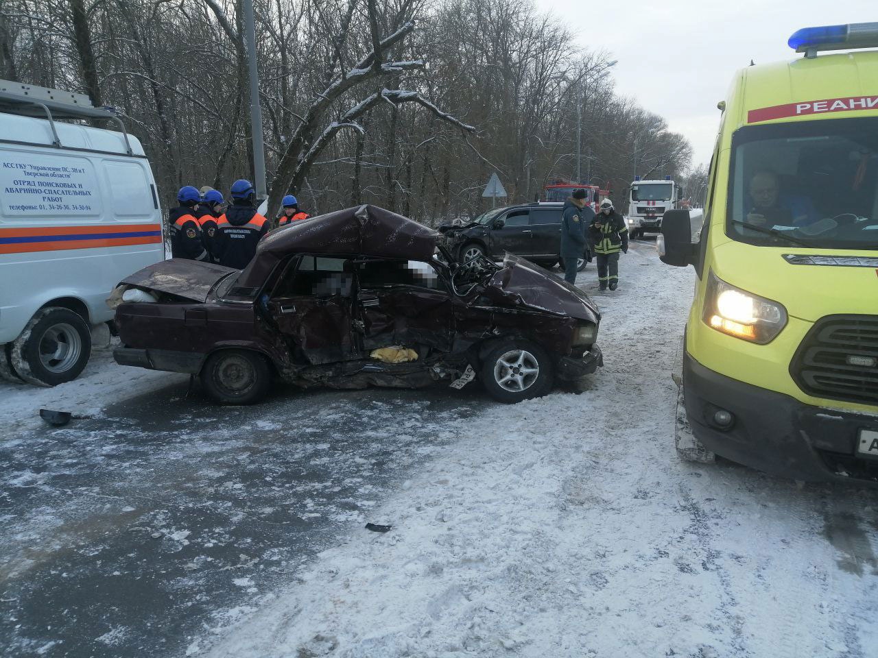 Два человека погибли в ДТП под Тверью Видео: News69/Иван Корнилов