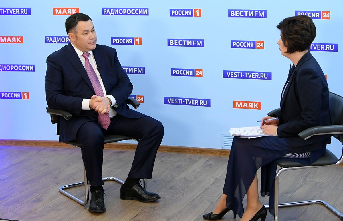 Игорь Руденя вновь даст интервью в прямом эфире