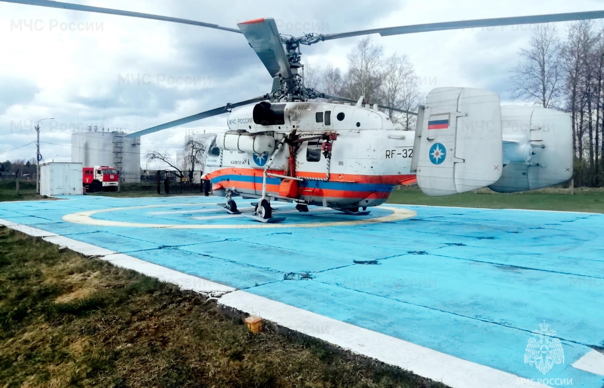 В Андреаполе авиация МЧС спасла пациента