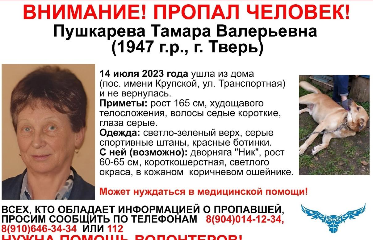 В Твери ищут бабушку с собакой – Новости Твери и городов Тверской области  сегодня - Afanasy.biz – Тверские новости. Новости Твери. Тверь новости.  Новости. Новости сегодня. Новости Твери сегодня. Последние новости Твери.