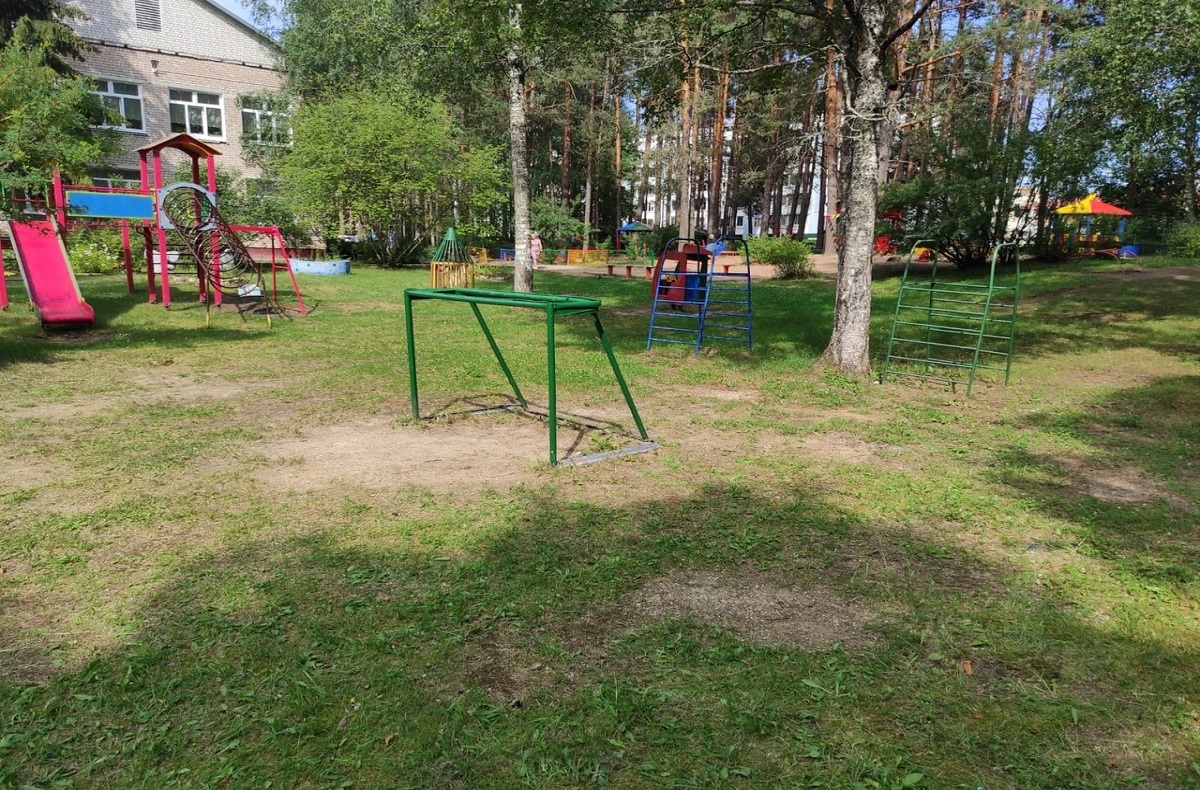 В Тверской области на ребенка упал столб с баскетбольным кольцом