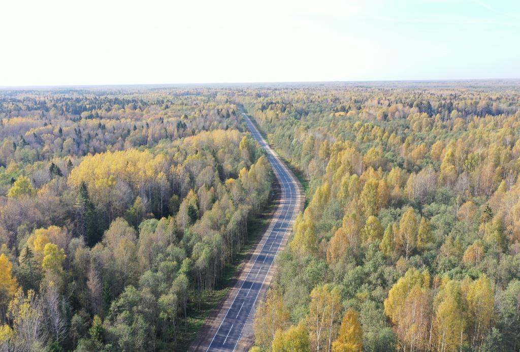 В Тверской области отремонтировали 20 км дороги к Подмосковью