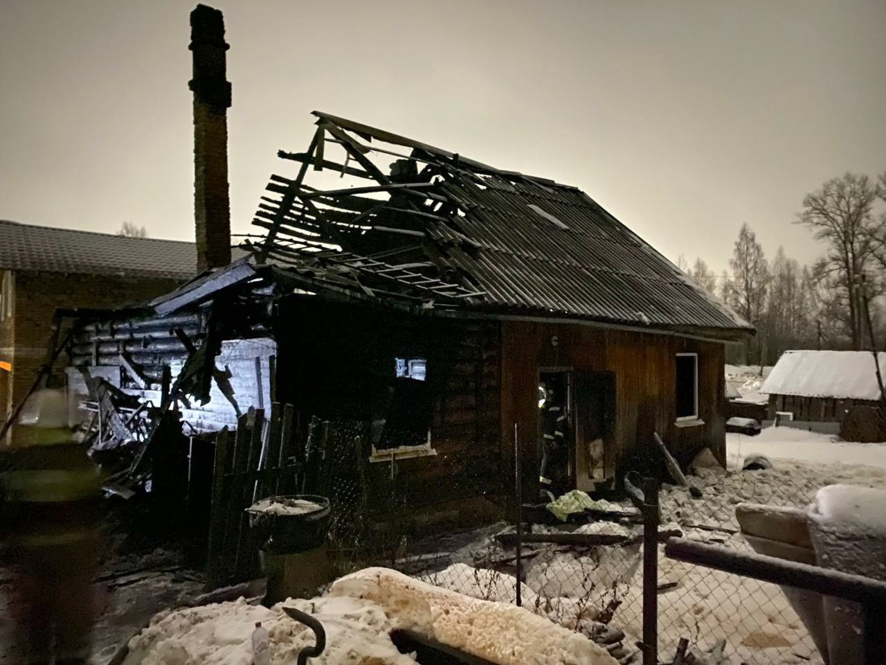 В Нелидово Тверской области на пожаре погиб мужчина