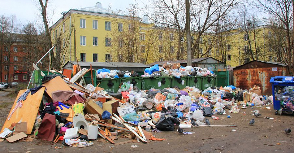 Фото мусорки во дворе