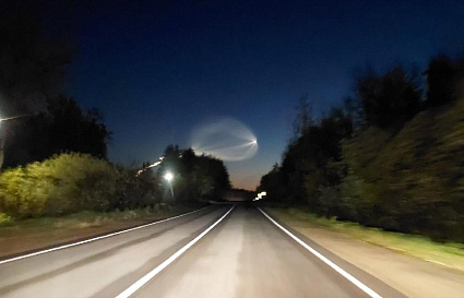 Жители Тверской области наблюдали в небе медузу от ракеты «Союз»