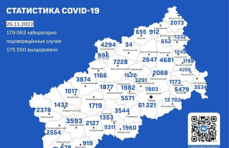 В Твери +5 зараженных. Карта коронавируса в Тверской области за 26 ноября 2022 года - новости Афанасий