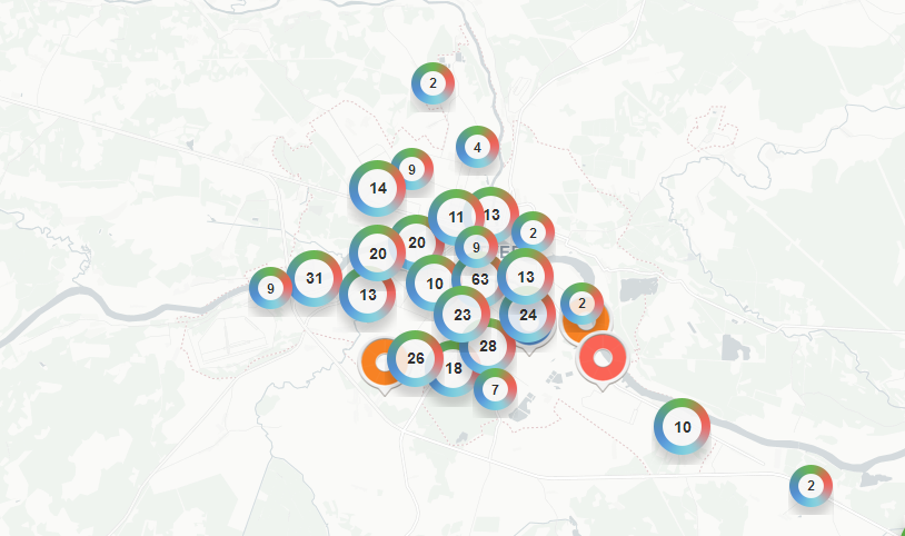 Гринпис карта приема